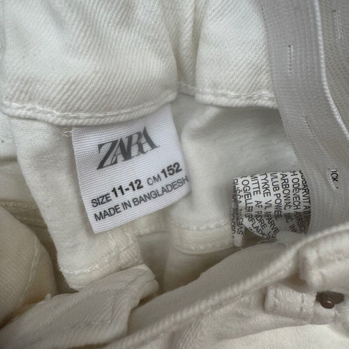 White Zara kids' jeans like new, size 152 cm