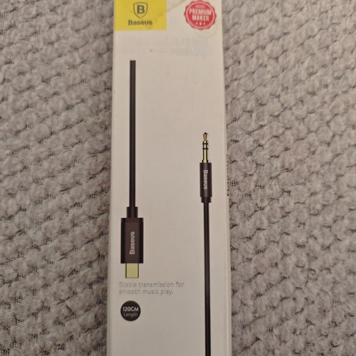 Baseus Type-C to 3.5mm Jack Cable new, 120cm