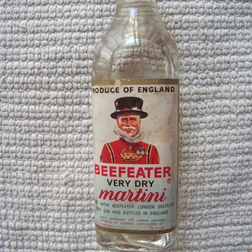 Beefeater Very Dry Martini miniature used, rare collectible