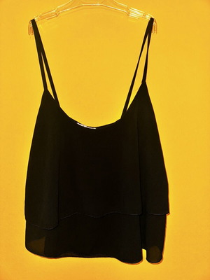 Black top made in Italy size M like new