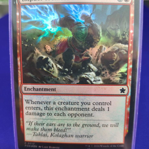 Magic the Gathering Impact Tremors foil card like new
