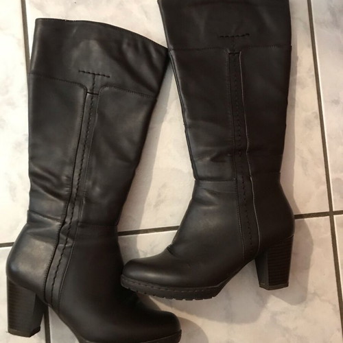 Women's boots used knee-high brown size 36