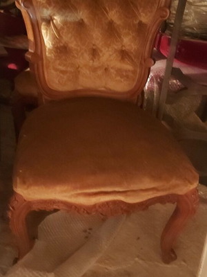 Carved chair, handmade, set of 2
