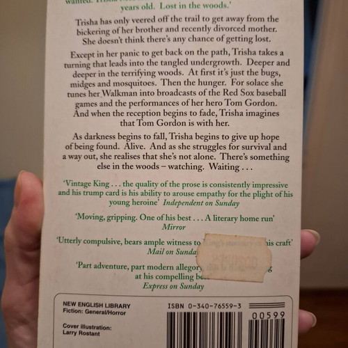 Reflected in You and The Girl Who Loved Tom Gordon books like new, English