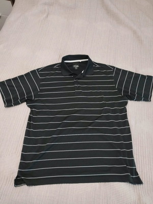 Adidas Climacool polo shirt used, size L, black and white