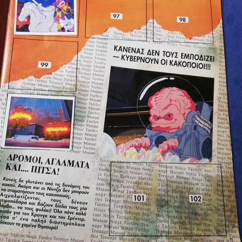 Panini Teenage Mutant Ninja Turtles Album 1995 used, 37 stickers