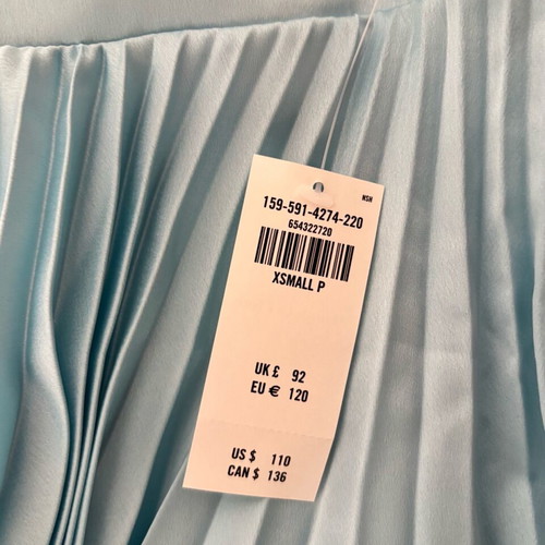 Abercrombie & Fitch dress XS new, turquoise