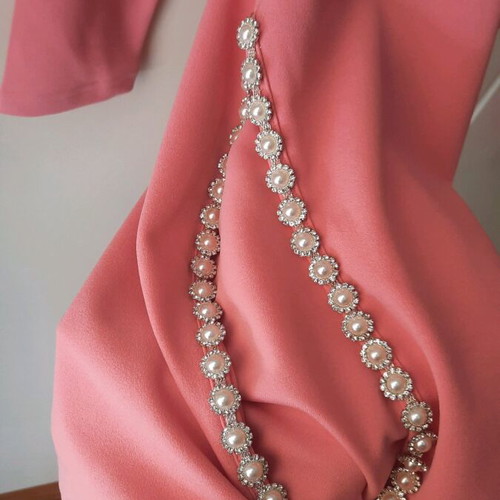 Bubblegun mini dress new pink with sexy thigh slit M/L