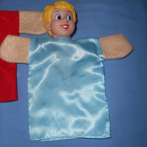 Puppet theater marionettes used, set of 3 pieces