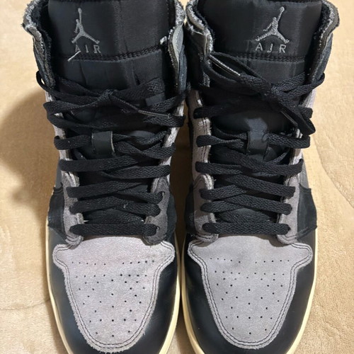 Jordan 1 Mid craft μεταχειρισμένα, μέγεθος 45.5, μαύρο και γκρι