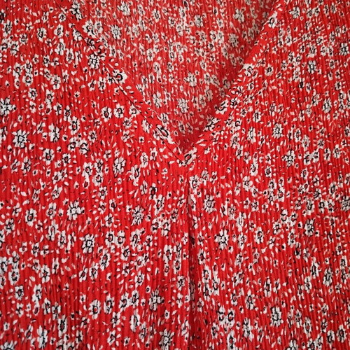 Mango dress used, airy red