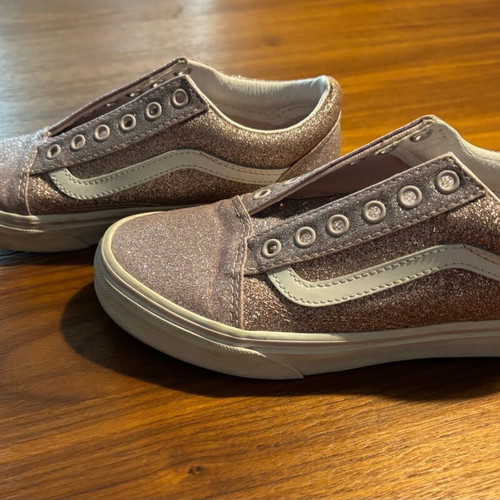 Vans athletic shoes used, size 33, without laces, multicolor gold