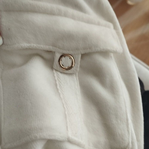 SugarFree white velour pants like new for girls 13-14 years