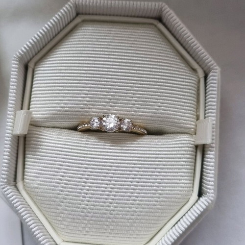 Swarovski Stilla Attract ring new, size 55, gold color