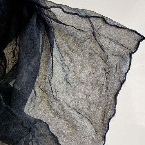 Women's Black Semi-Transparent Scarf like new
