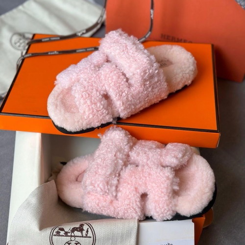 Hermes slippers new size 41 pink
