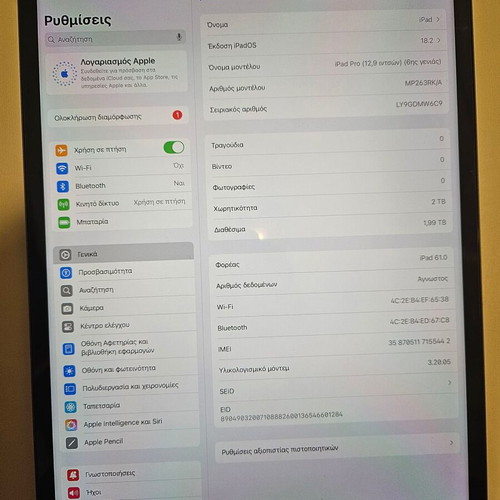 Ipad Pro 12.9 M2 2TB 5G like new with Pencil 2 and Spigen Armor case