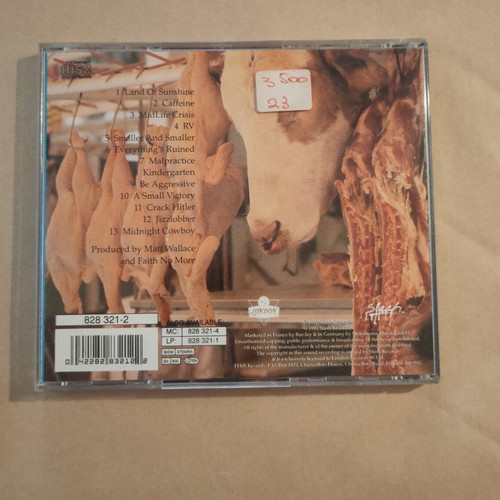 Faith No More Angel Dust CD 1992 used