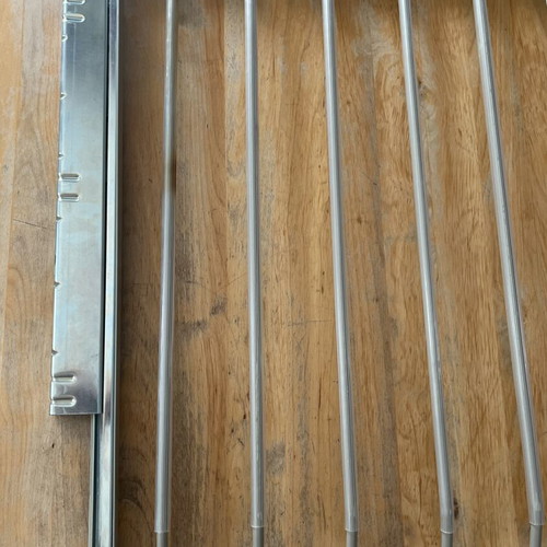 Komplement IKEA 18079 sliding metal wardrobe rack for pants organization