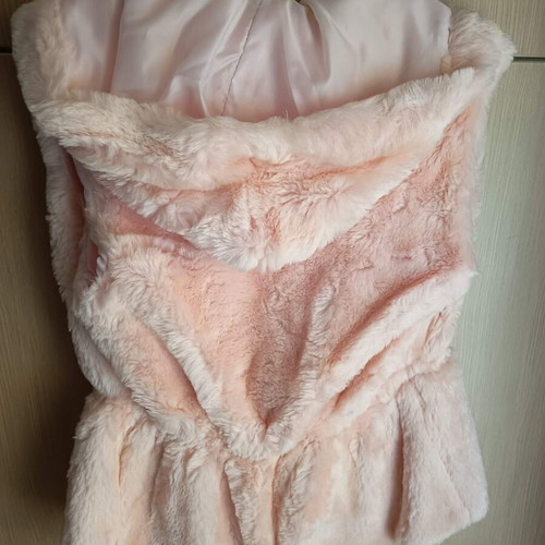 Be You women's pink soft fur vest like new size M/L