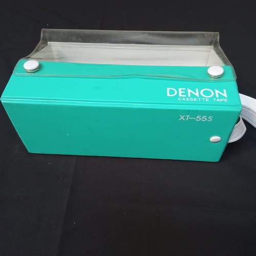 Denon XT - 55 S cassette case used, holds 10 tapes, 1980s