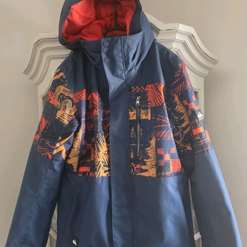 Quiksilver Mission Printed Block Technical Snow Jacket XL like new