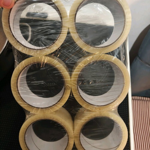 Adhesive tapes new, pack of 6, transparent