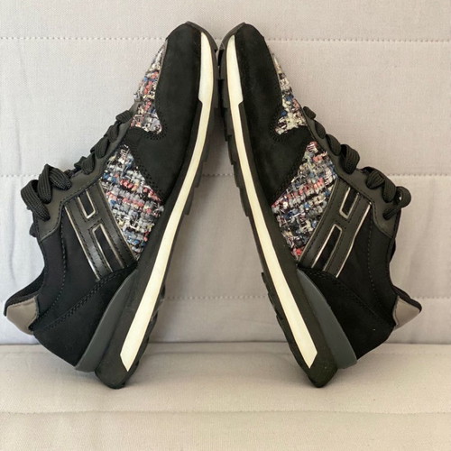 Hogan Rebel black athletic shoes like new, size 37