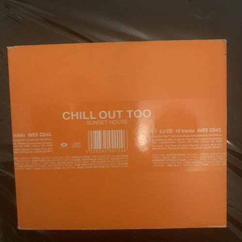 Chill Out Too Sunset House double CD like new, electronic