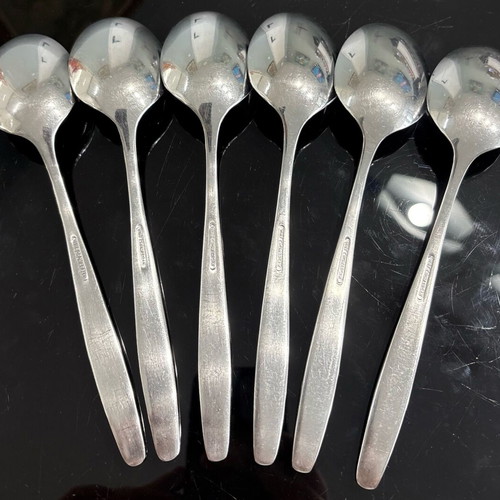 WMF Laurel Cromargan 18/10 set of 6 used main course spoons