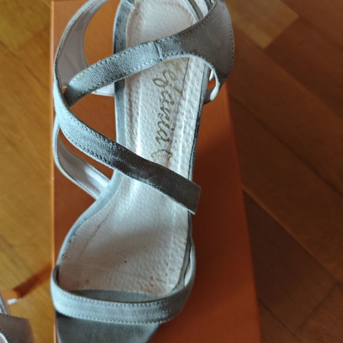 Stefania women's sandals size 37 used, gray