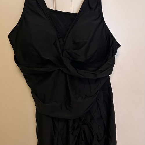 Women's plus size swimsuit 9XL 58 black new