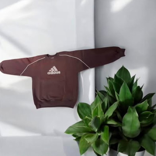 Adidas vintage 90’s central logo boxy sweatshirt used, bronze, unisex S