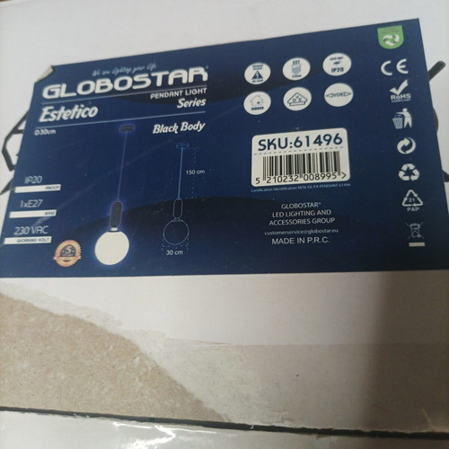 Globostar opal glass globe lampshade for ceiling light