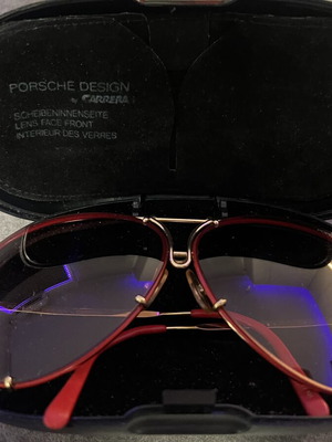 Porsche Design by Carrera vintage sunglasses used, model 5621, red and gold