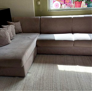 Γωνιακός Καναπές Κρεβάτι με αποθηκευτικό χώρο (xdesign - Χρυσοβιτσιώτης)