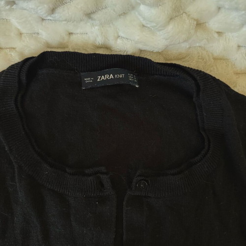 Zara black knit cardigan like new, size S