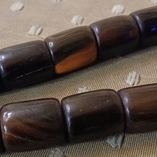 Worry beads horn of bovine used with metal elements and tassel