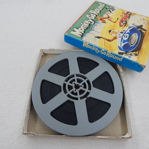 Monkey Go Round 8mm film used, Castle Films 1960s with original box