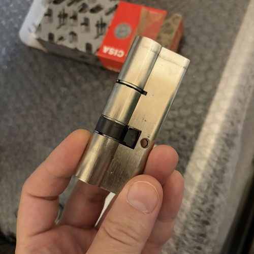 CISA Asix PRO security cylinder like new with card and keys, 70mm