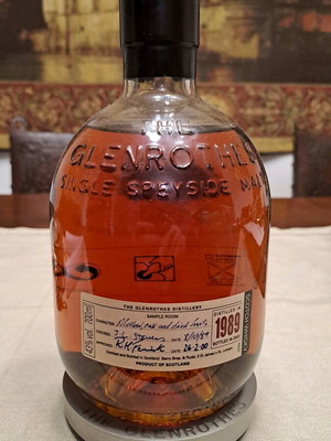 Glenrothes 1989 Vintage Σκωτσέζικο Ουίσκι Καινούργιο Με Αυθεντική Μεταλλική Βάση