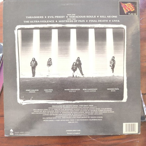 Death Angel The Ultra-Violence vinyl LP like new