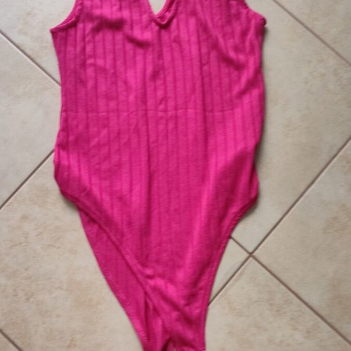 Zara bodysuit used, fuchsia, size M
