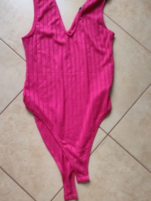 Zara bodysuit used, fuchsia, size M