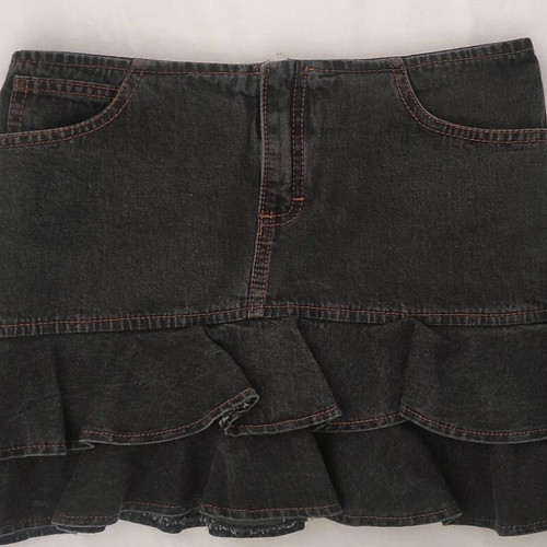 Miss Selfridge Mini skirt XS like new, black and blue