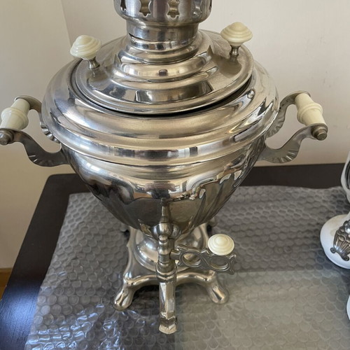 Vintage Soviet Electric Samovar Tula 1970s with Original Manual and Cable