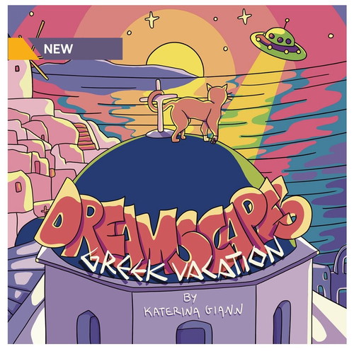 Dreamscapes Greek Vacation Coloring Book new
