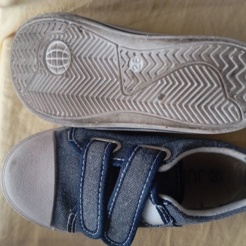 Boys' sneakers size 26 used, multicolor blue
