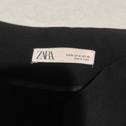 Zara zip culottes size M like new, black
