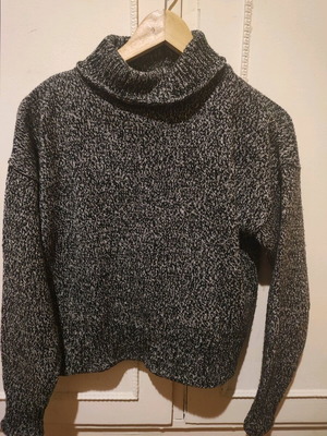 Μάλλινο πουλόβερ ζιβάγκο γκρι μέγεθος small - medium σαν καινούργιο
